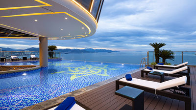 Best Western Premier Marvella Nha Trang, with its sky-high infinity pool, overlooks the Nha Trang Bay.
