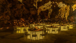 The 2.5-hour cave dining experience takes place in one of the biggest caves in Vietnam’s Bai Tu Long area.