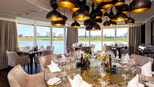 The Chef’s Table specialty restaurant on board AmaKristina.