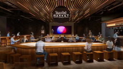 Time Out Market Osaka spans over 3,000 sqm and features 17 kitchens, offering a diverse range of dishes from local chefs and renowned restaurateurs.